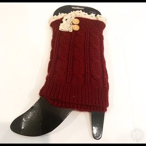 Crotchet button Designed Leg warmers.